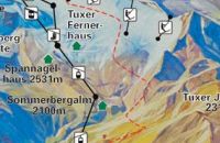 Mapa doliny Tuxertal